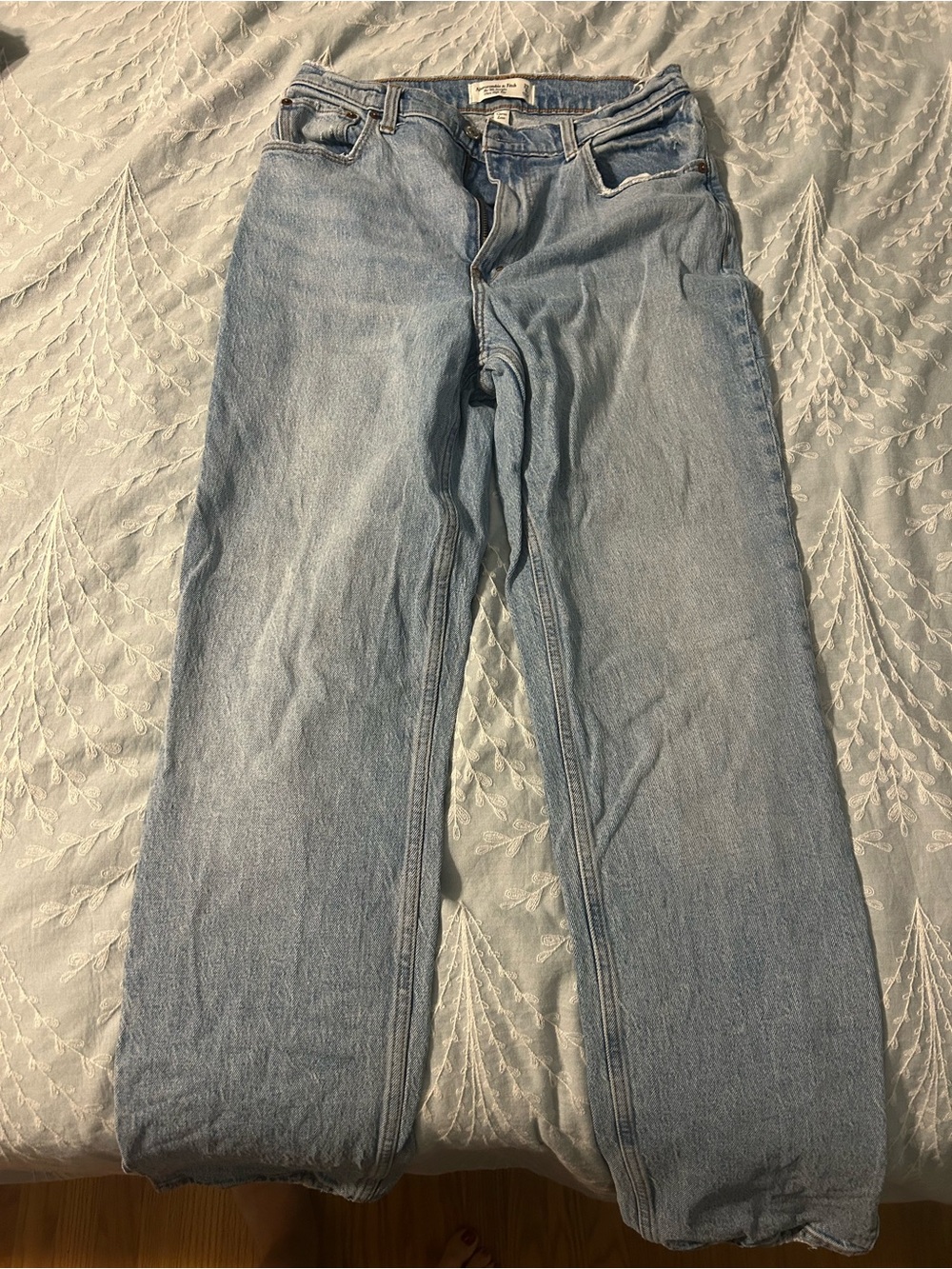 Abercrombie & Fitch 90s straight ultra high rise curve love Two pairs-size 29